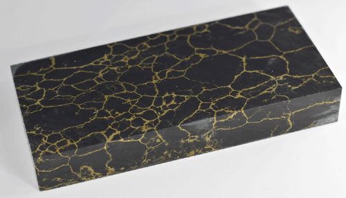 Black With Gold Matrix Tru-Stone Block - 0.75